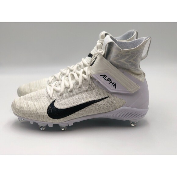 Nike Men 11.5 Alpha Menace Elite 2 Flyknit Football Cleats CI1530-100 White main image 8
